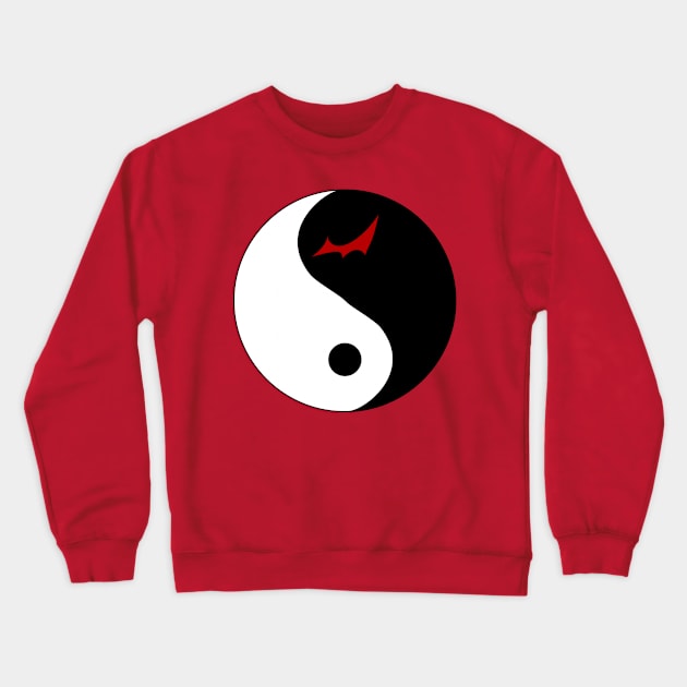 Monokuma Yin Yang Crewneck Sweatshirt by Blackmoonrose13